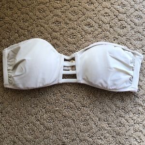 White bathing suit top